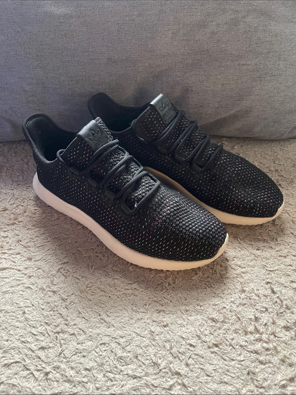 Adidas Tubular Shadow CK Women's Shoes Black-Pink-White AQ0886